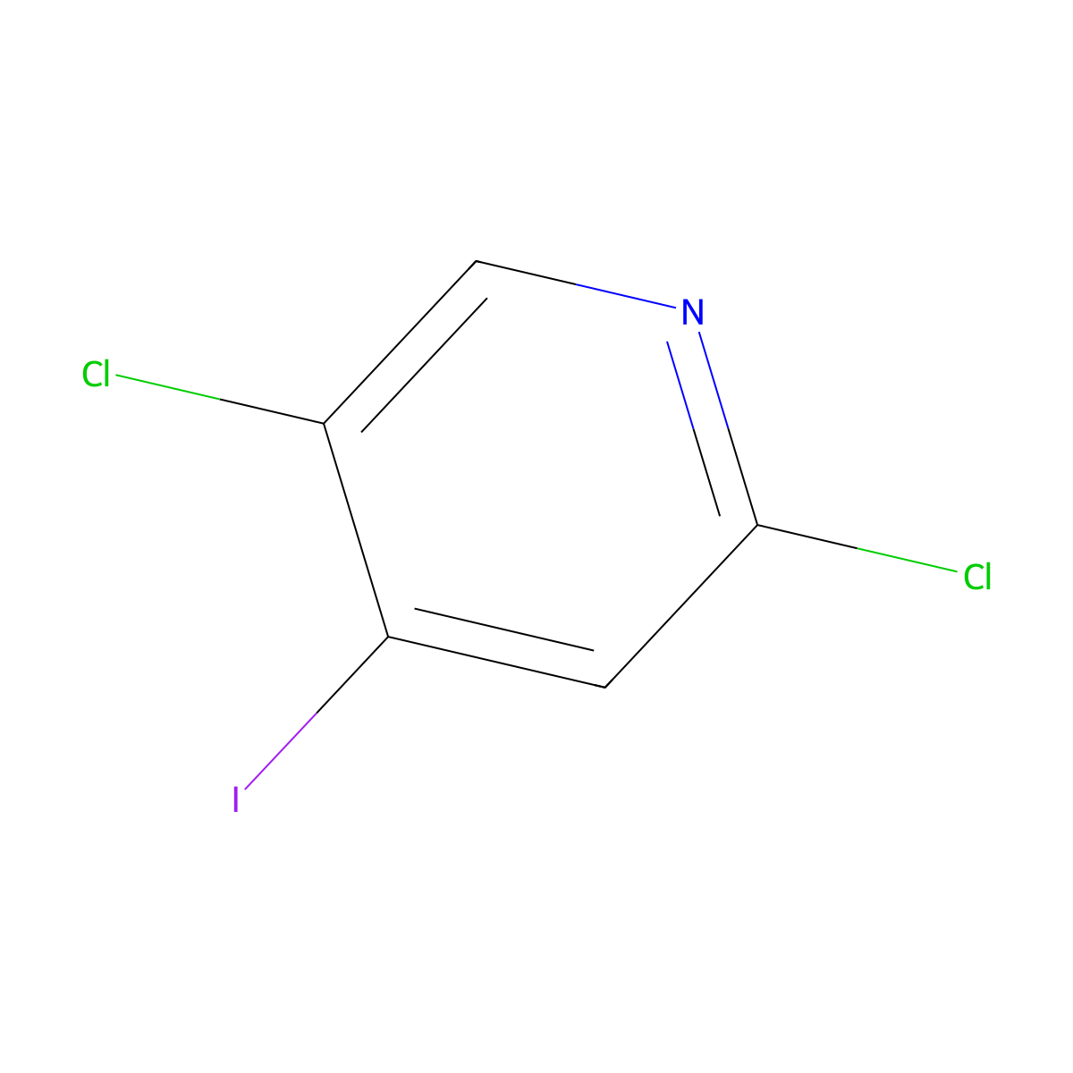 2,5-Dichloro-4-iodopyridine molecular structure, CAS 796851-03-1