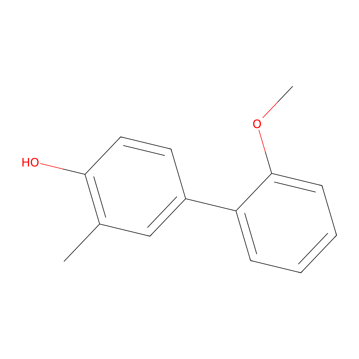 4-(2-Methoxyphenyl)-2-methylphenol molecular structure, CAS 796866-40-5