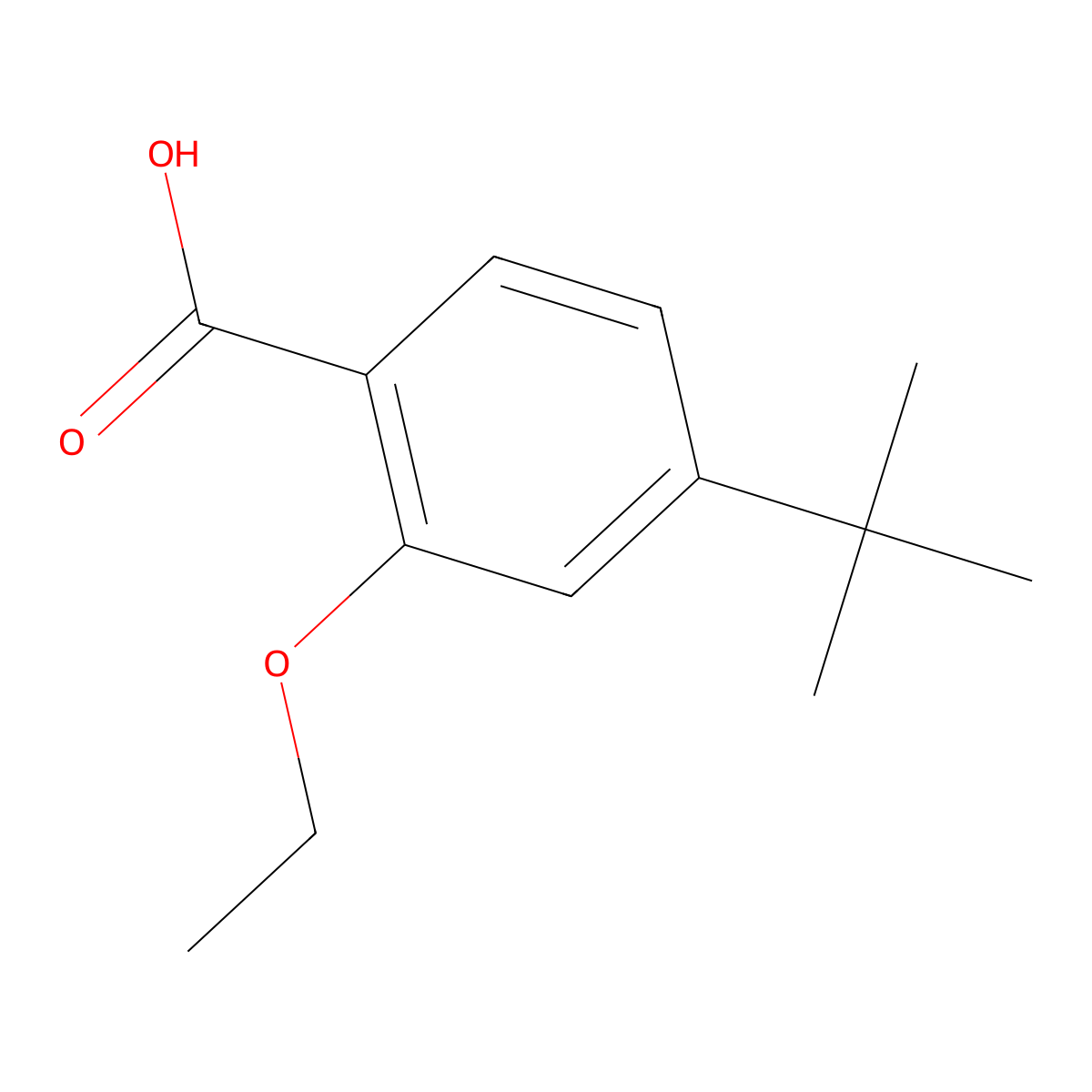 4-tert-Butyl-2-ethoxybenzoic acid molecular structure, CAS 796875-53-1