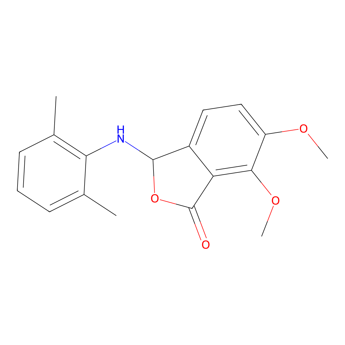 3-[(2,6-dimethylphenyl)amino]-6,7-dimethoxy-2-benzofuran-1(3H)-one molecular structure, CAS 796879-91-9