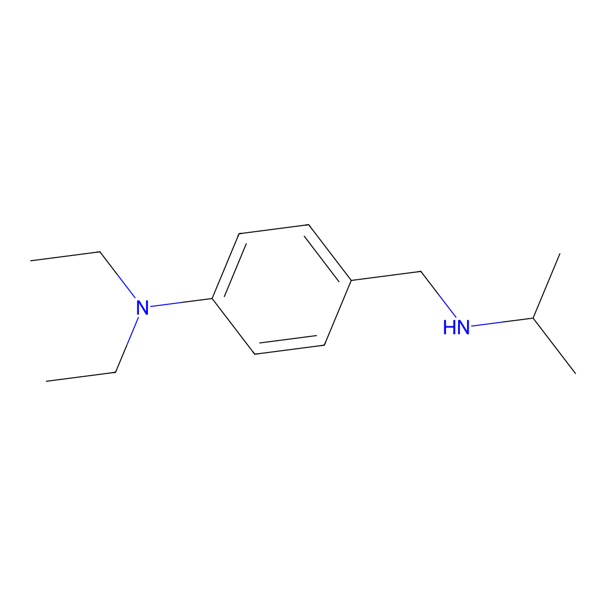 N,N-Diethyl-4-{[(propan-2-yl)amino]methyl}aniline molecular structure, CAS 796886-32-3