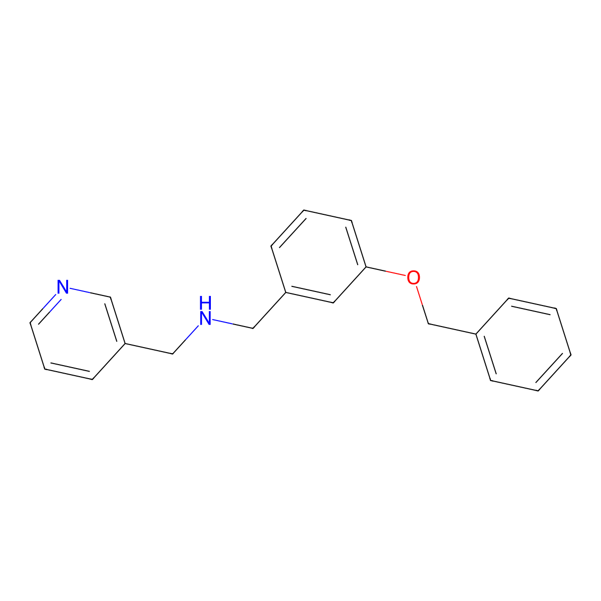 1-[3-(benzyloxy)phenyl]-N-(pyridin-3-ylmethyl)methanamine molecular structure, CAS 796887-32-6