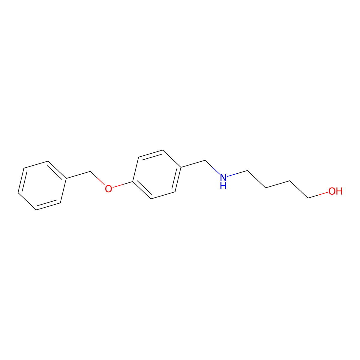 4-[(4-Phenylmethoxyphenyl)methylamino]butan-1-ol molecular structure, CAS 796887-46-2