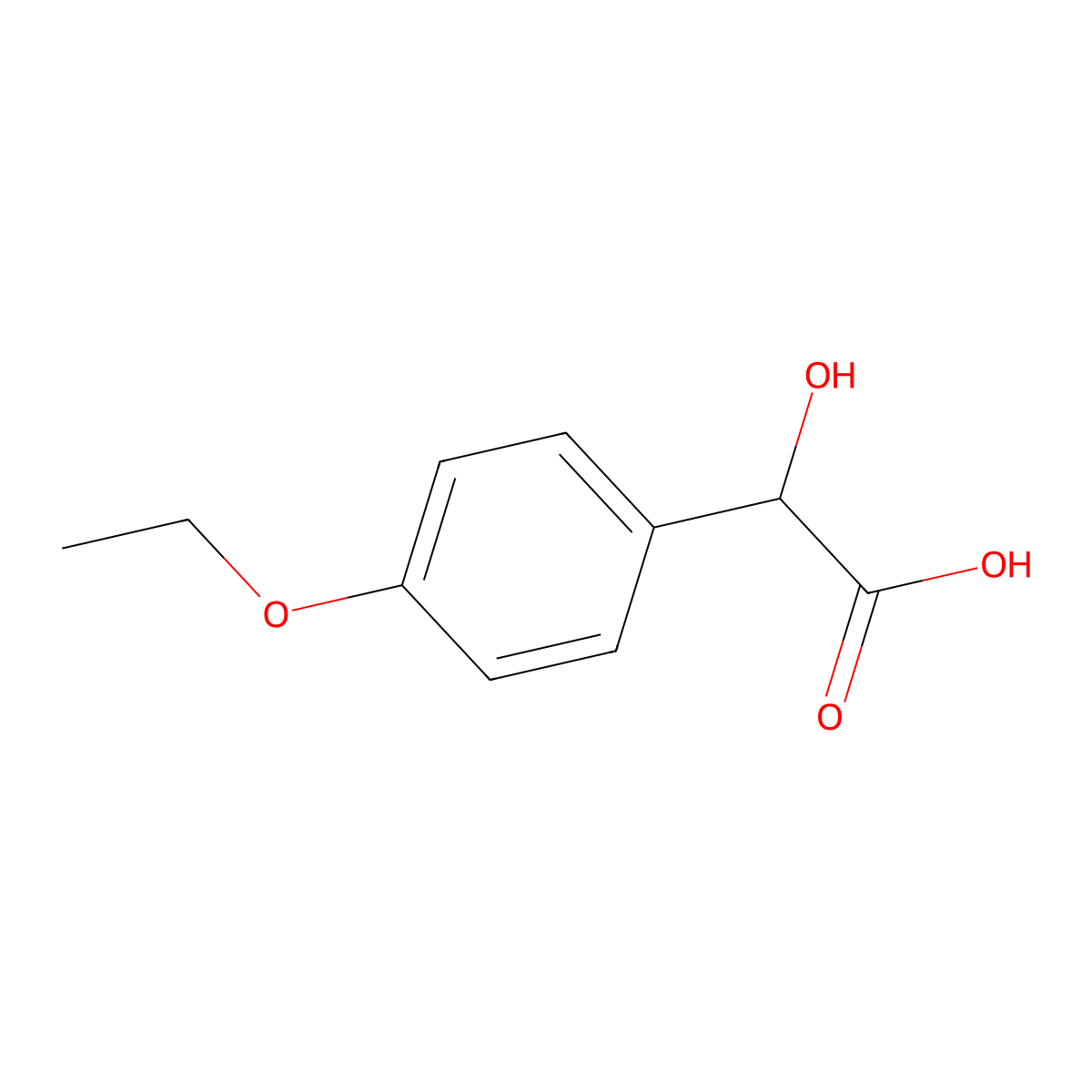 2-(4-Ethoxyphenyl)-2-hydroxyacetic acid molecular structure, CAS 79694-14-7