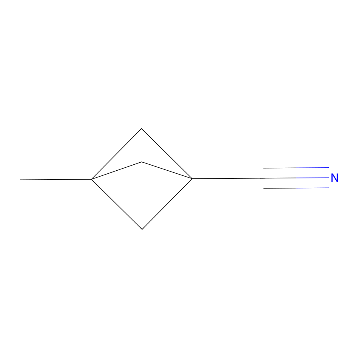 3-Methylbicyclo(1.1.1)pentane-1-carbonitrile molecular structure, CAS 796963-32-1
