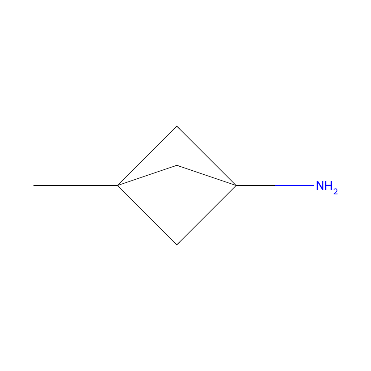 3-Methylbicyclo[1.1.1]pentan-1-amine molecular structure, CAS 796963-33-2