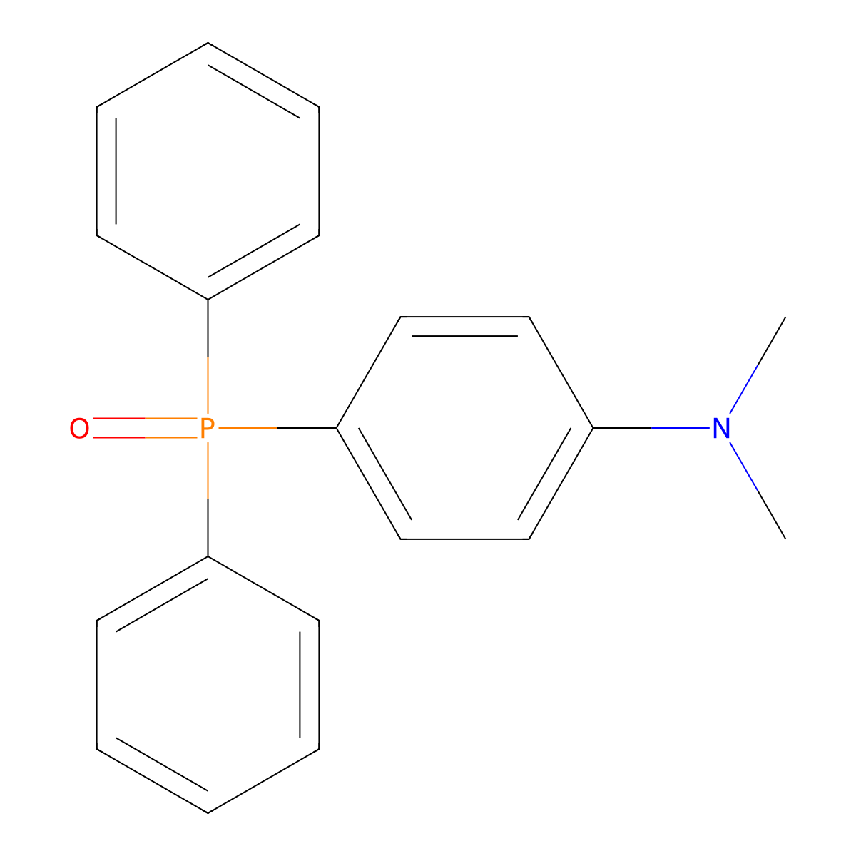 4-diphenylphosphoryl-N,N-dimethylaniline molecular structure, CAS 797-72-8