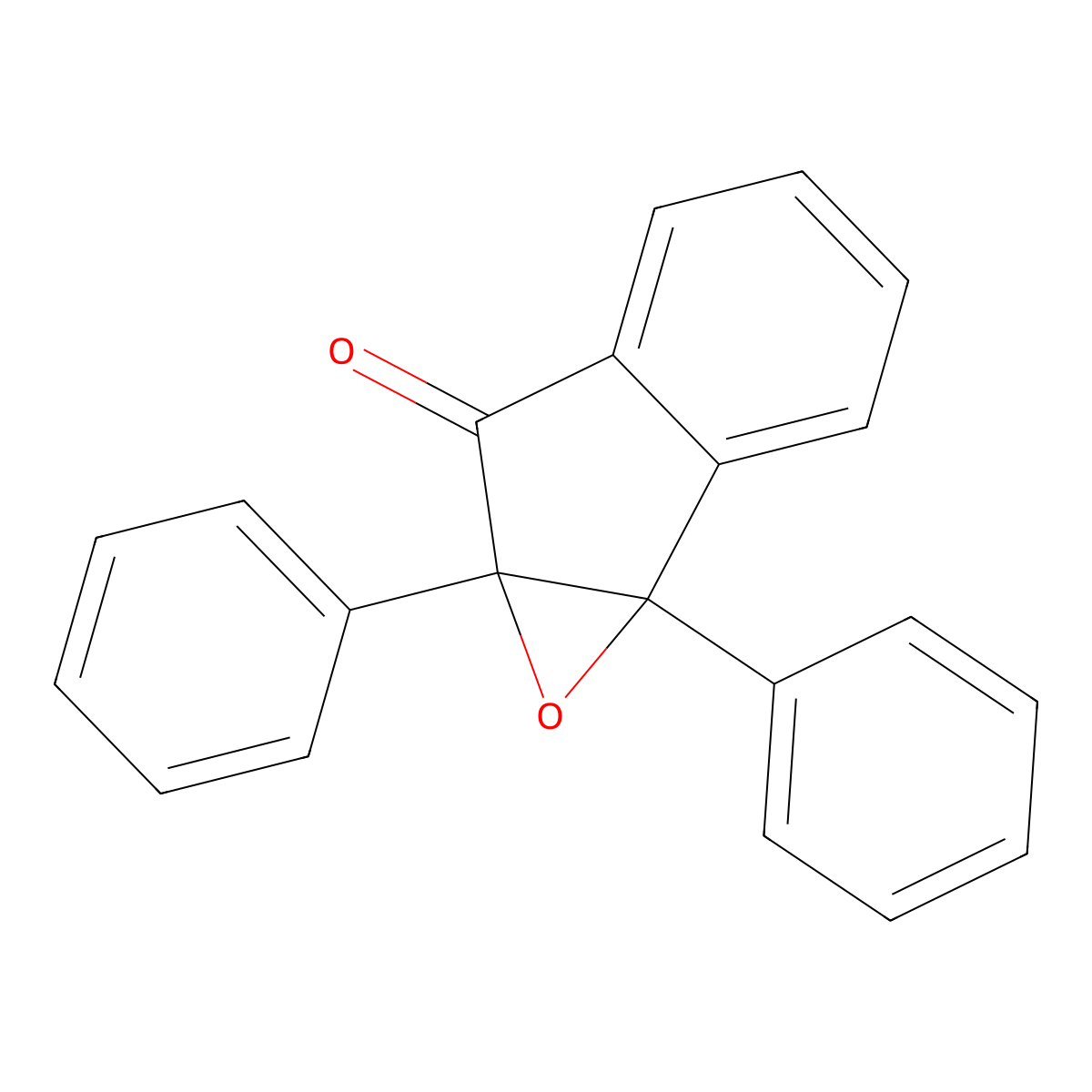 1a,6a-Diphenyl-1a,6a-dihydro-6H-indeno[1,2-b]oxiren-6-one molecular structure, CAS 797-98-8