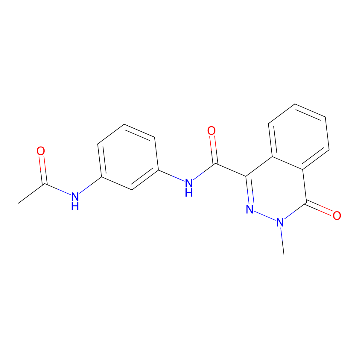 N-(3-acetamidophenyl)-3-methyl-4-oxo-3,4-dihydrophthalazine-1-carboxamide molecular structure, CAS 797002-98-3