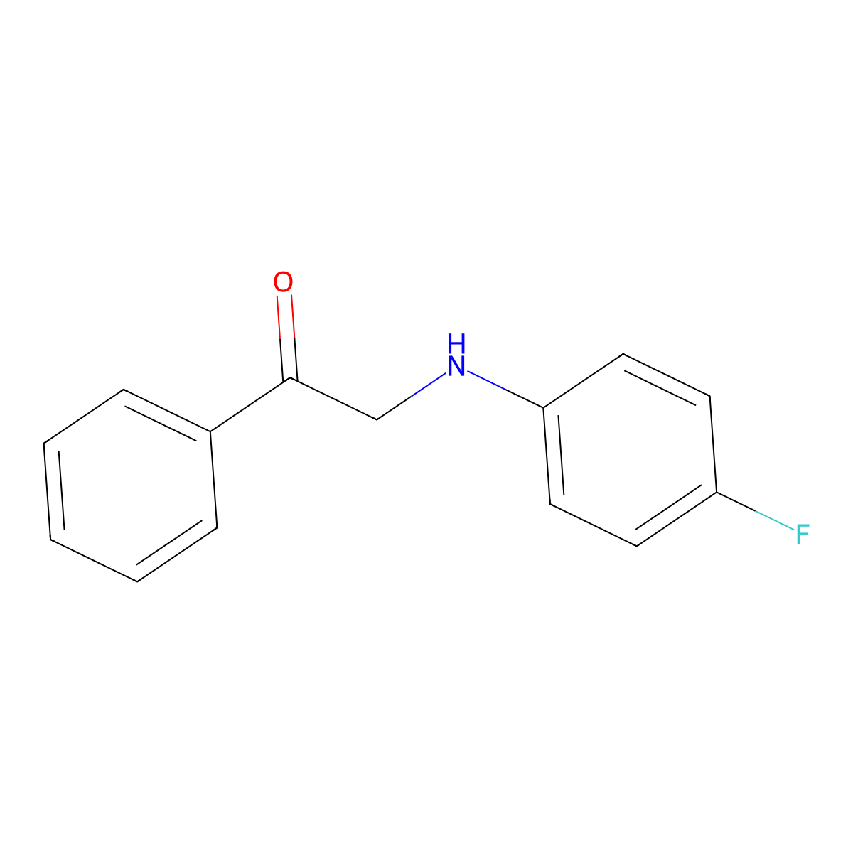 2-(4-Fluoroanilino)-1-phenylethanone molecular structure, CAS 797012-63-6