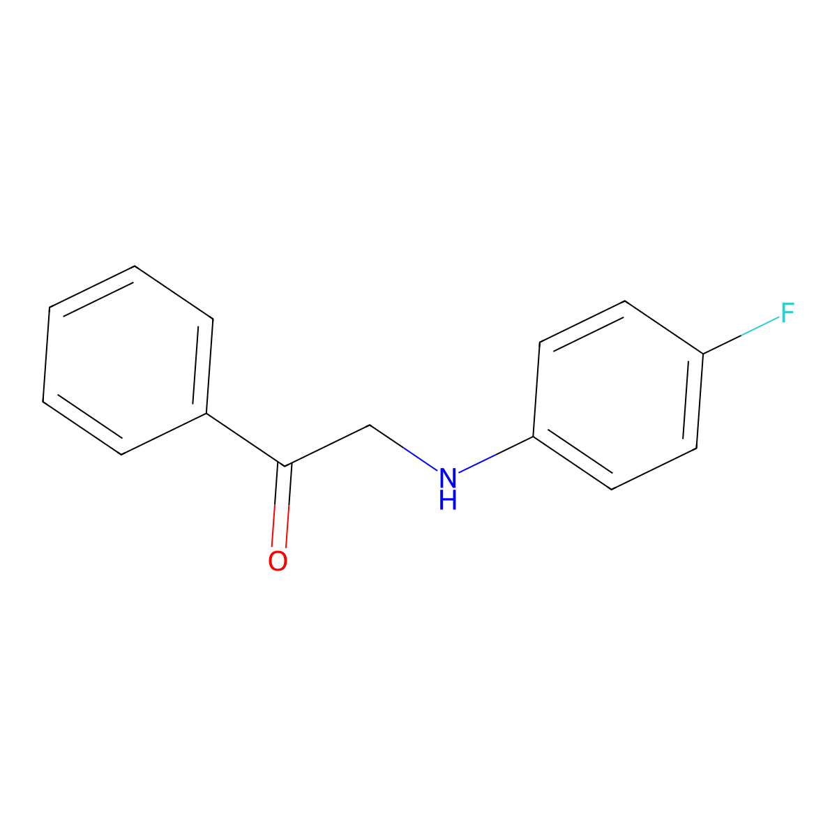 2-(4-Fluoroanilino)-1-phenylethanone molecular structure, CAS 797012-63-6