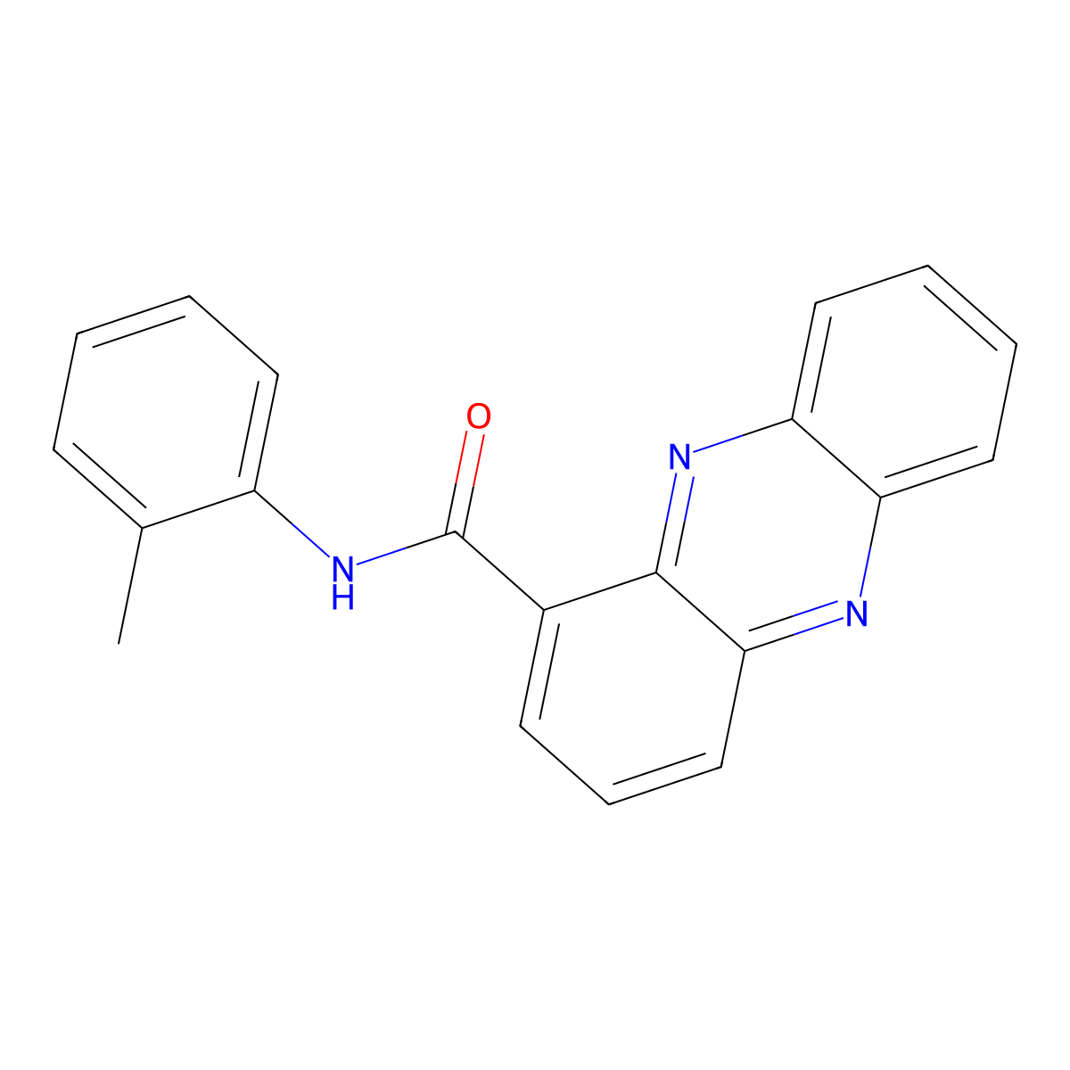 N-(2-methylphenyl)-1-phenazinecarboxamide molecular structure, CAS 797019-04-6