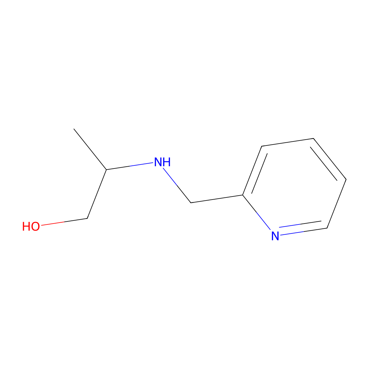 2-{[(Pyridin-2-yl)methyl]amino}propan-1-ol molecular structure, CAS 797026-88-1