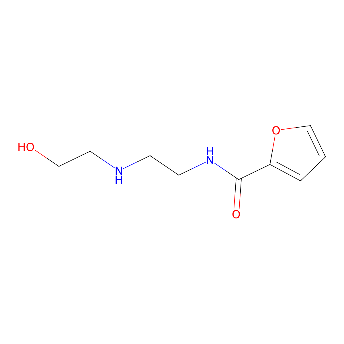 N-(2-((2-Hydroxyethyl)amino)ethyl)furan-2-carboxamide molecular structure, CAS 797027-56-6