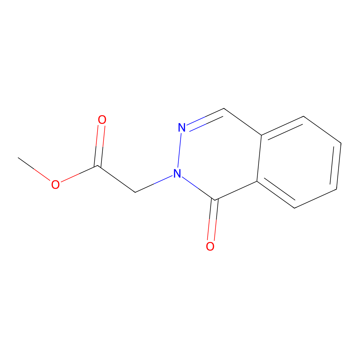 Methyl (1-oxo-2(1H)-phthalazinyl)acetate molecular structure, CAS 797028-39-8