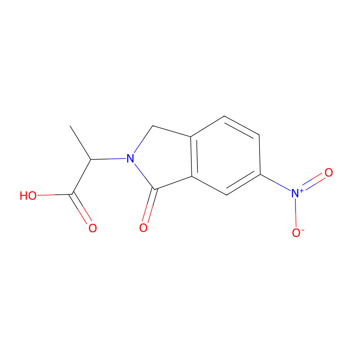 2-(6-Nitro-1-oxo-1,3-dihydro-isoindol-2-yl)-propionic acid molecular structure, CAS 797029-43-7