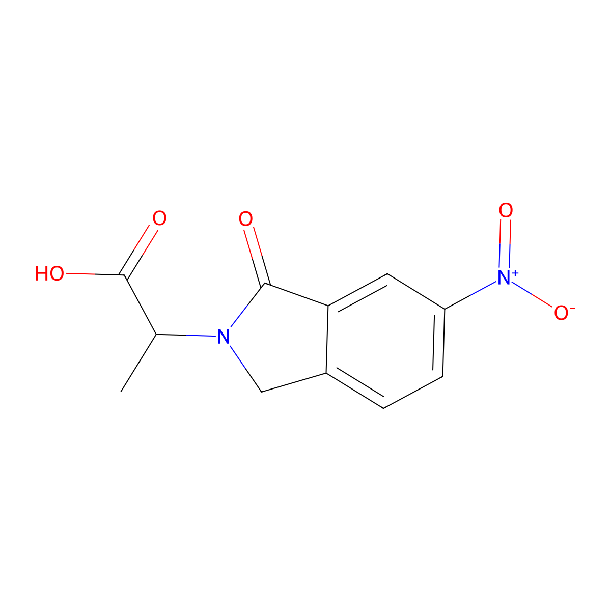 2-(6-Nitro-1-oxo-1,3-dihydro-isoindol-2-yl)-propionic acid molecular structure, CAS 797029-43-7