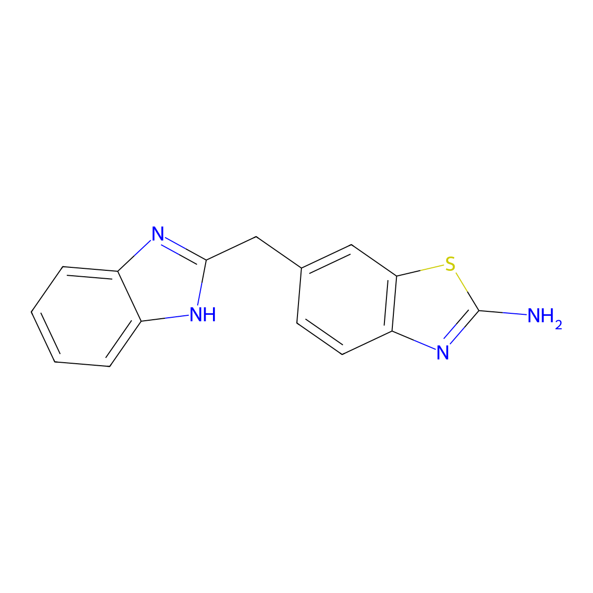6-(1H-Benzoimidazol-2-ylmethyl)benzothiazol-2-ylamine molecular structure, CAS 797029-47-1