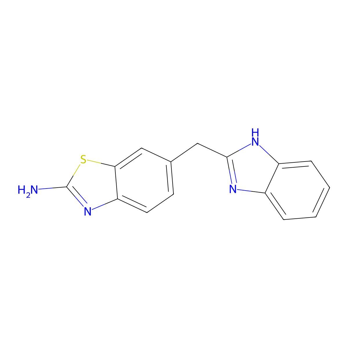 6-(1H-Benzoimidazol-2-ylmethyl)benzothiazol-2-ylamine molecular structure, CAS 797029-47-1