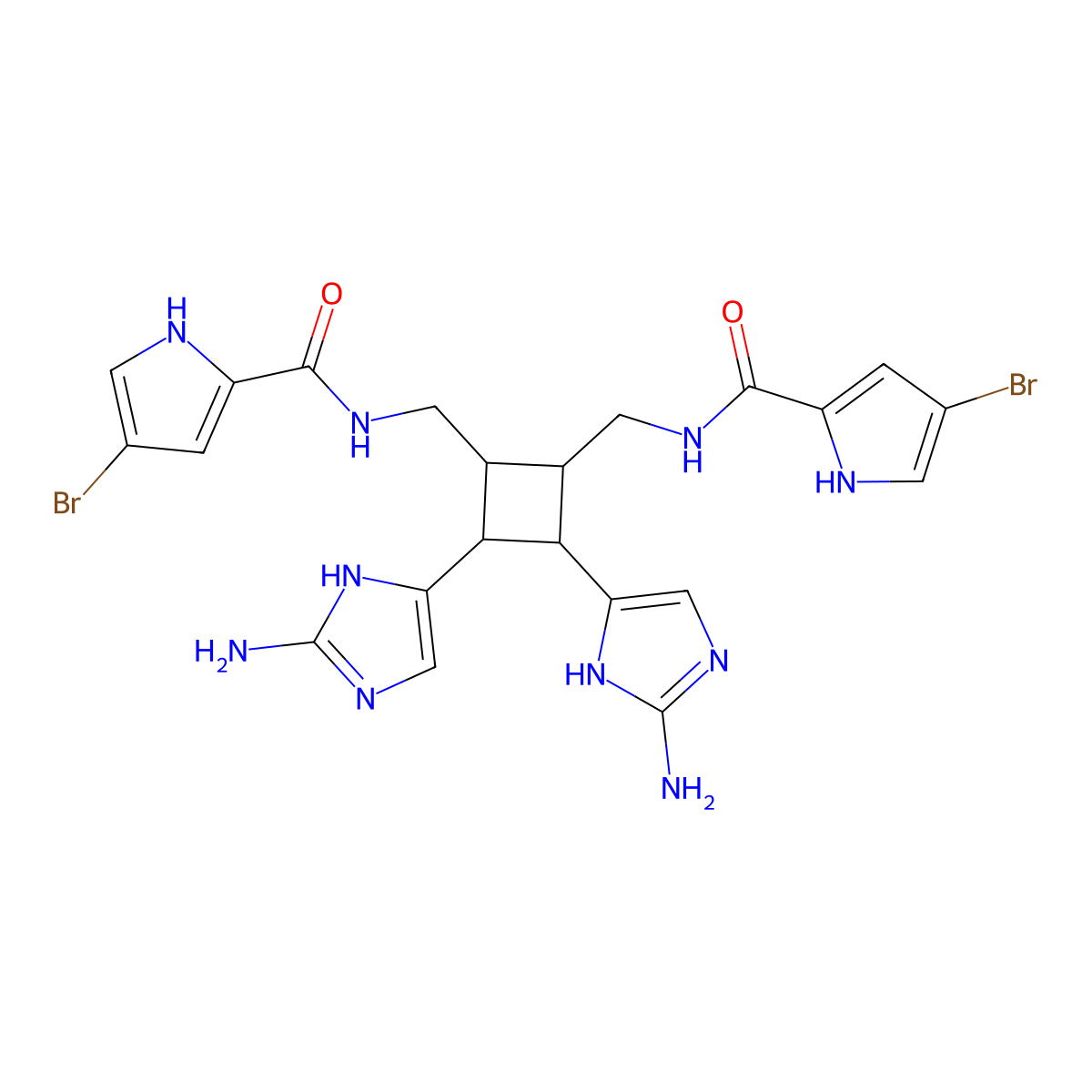 Sceptrin molecular structure, CAS 79703-25-6