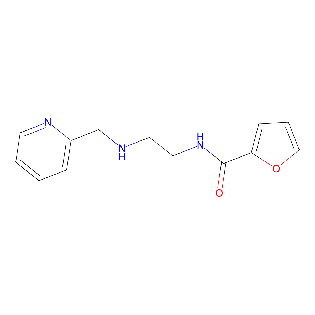 N-(2-((Pyridin-2-ylmethyl)amino)ethyl)furan-2-carboxamide molecular structure, CAS 797031-23-3