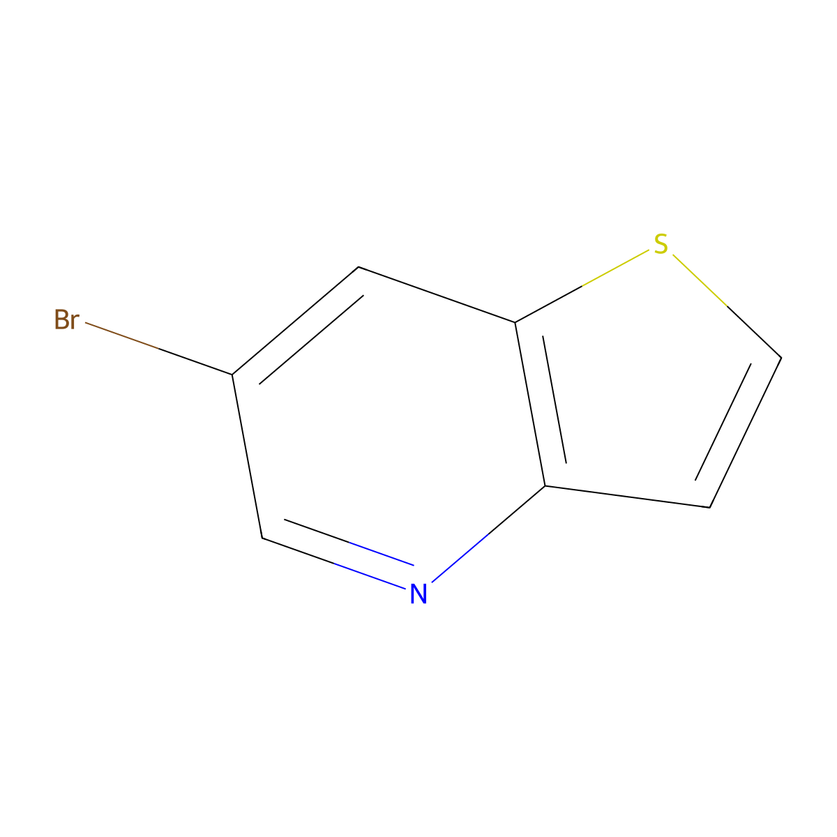 6-Bromothieno[3,2-b]pyridine molecular structure, CAS 797034-70-9