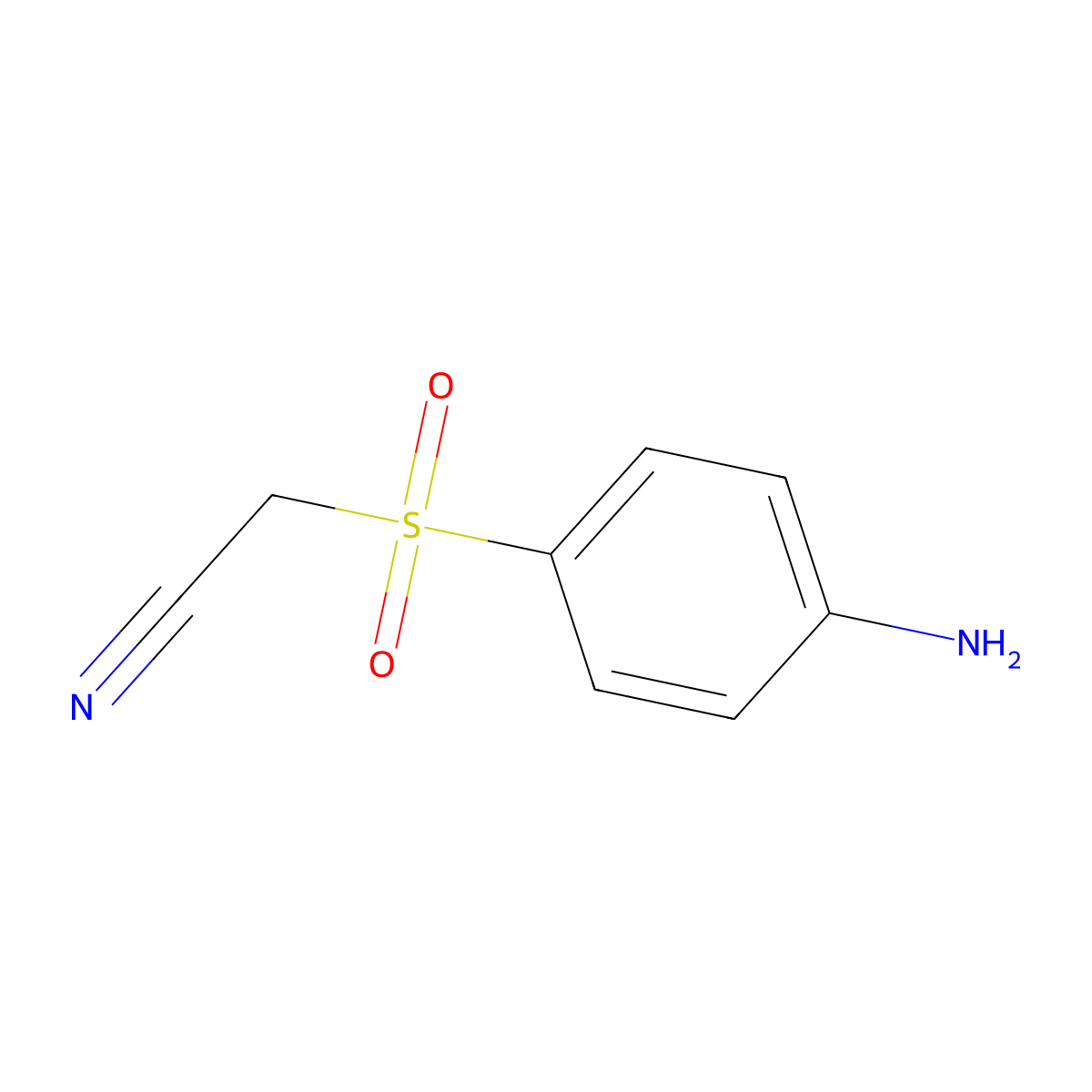 2-(4-Aminobenzenesulfonyl)acetonitrile molecular structure, CAS 797036-00-1