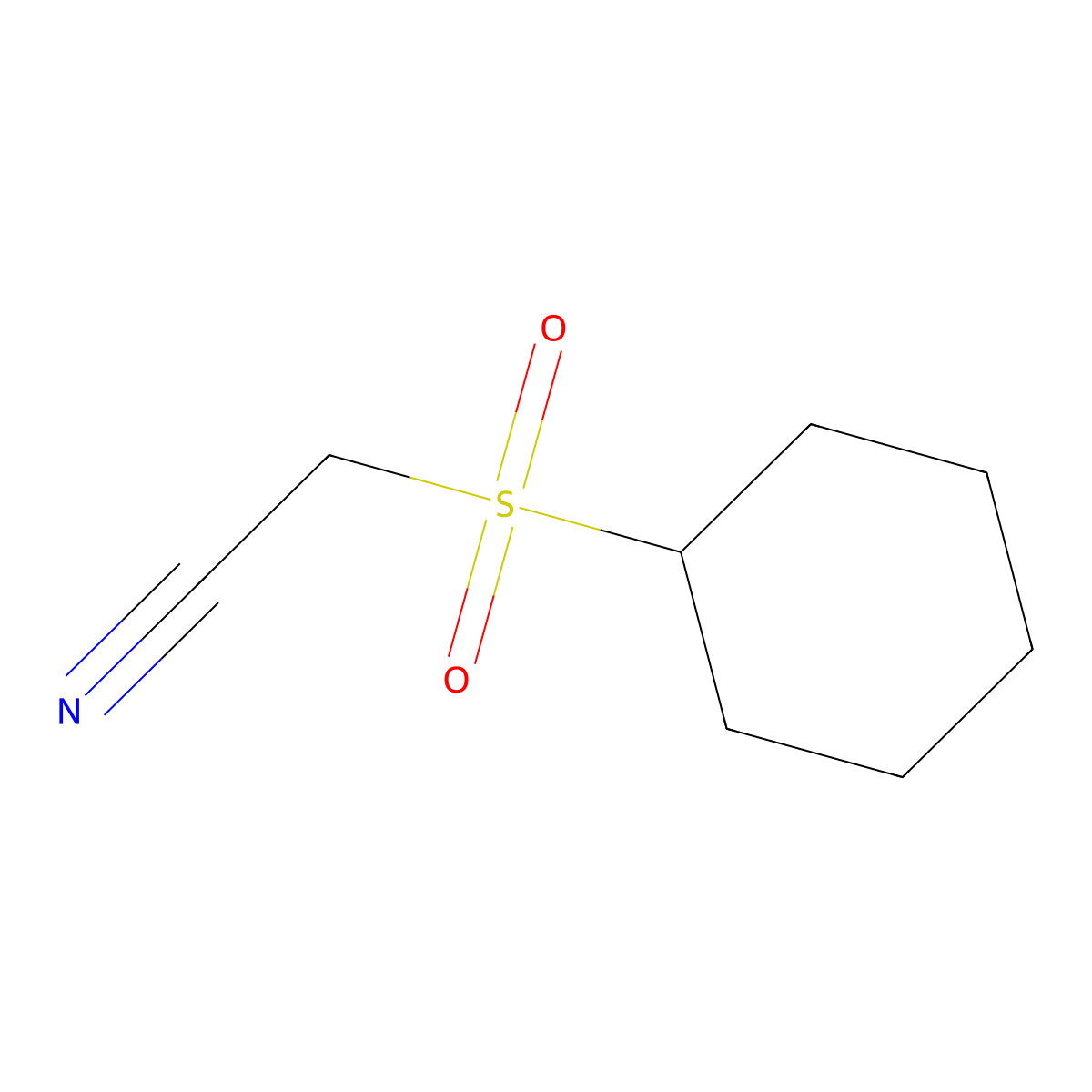 2-(Cyclohexylsulfonyl)acetonitrile molecular structure, CAS 797036-54-5