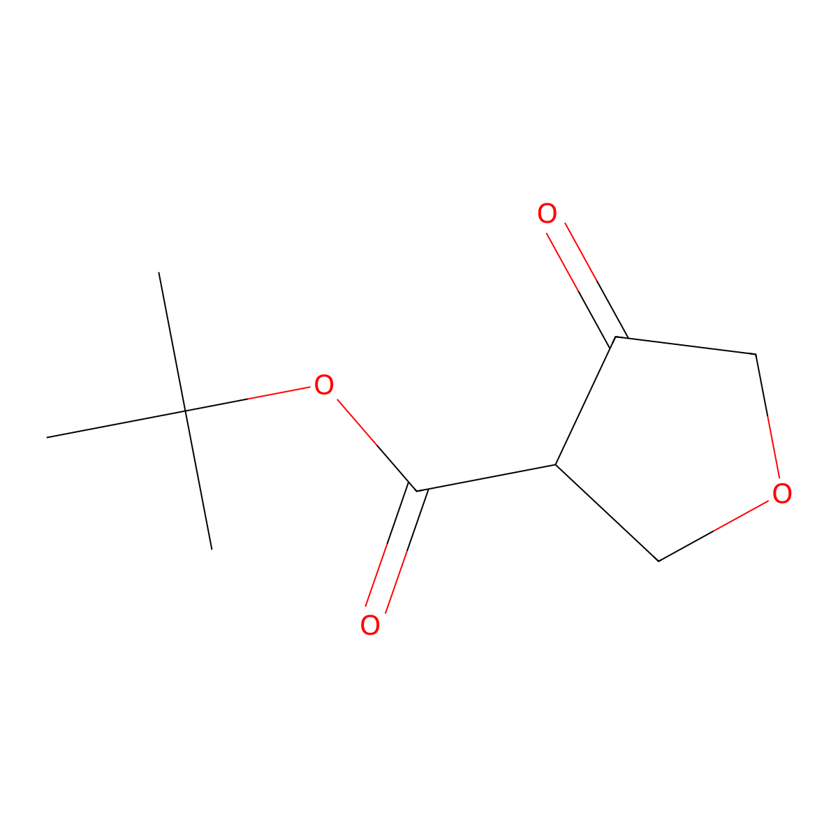 Tert-butyl 4-oxooxolane-3-carboxylate molecular structure, CAS 797038-32-5