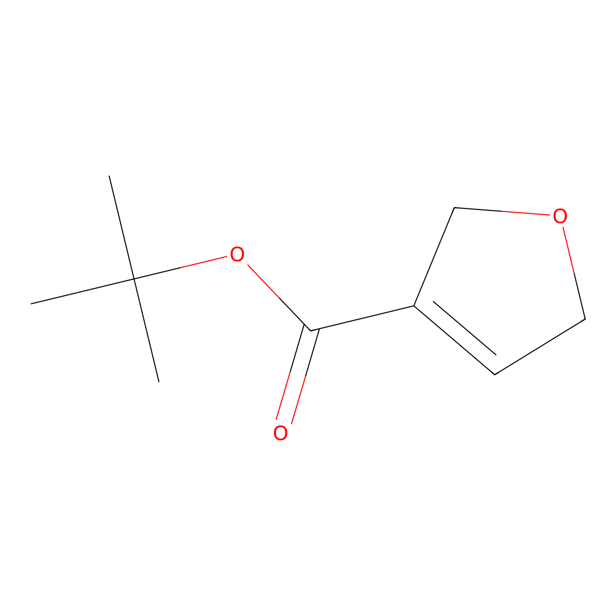 1,1-Dimethylethyl 2,5-dihydro-3-furancarboxylate molecular structure, CAS 797038-34-7