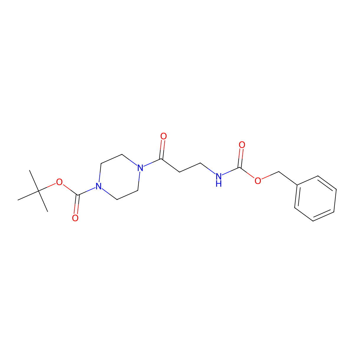 tert-Butyl 4-(3-{[(benzyloxy)carbonyl]amino}propanoyl)piperazine-1-carboxylate molecular structure, CAS 797039-98-6