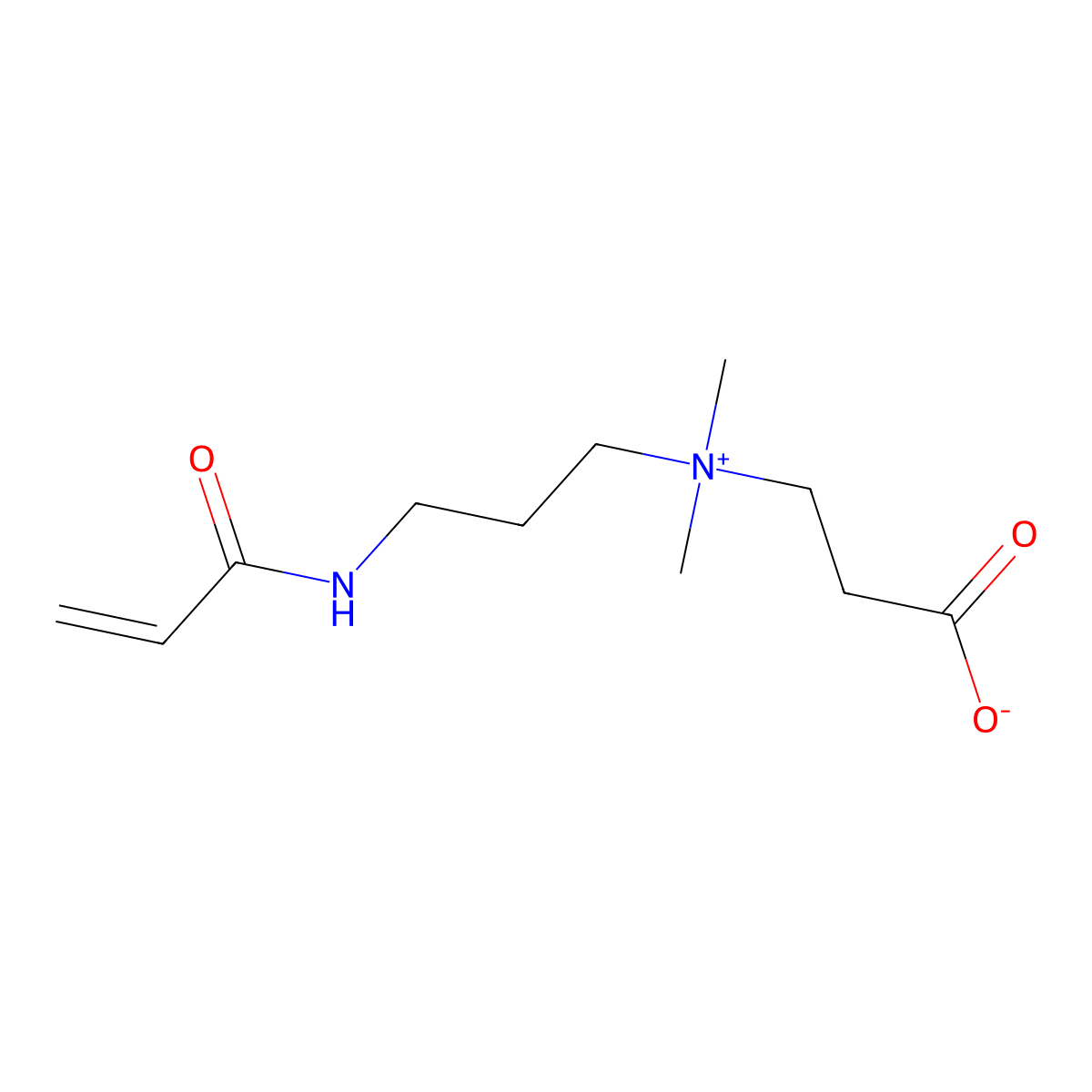 Poly(carboxybetaine acrylamide) molecular structure, CAS 79704-35-1