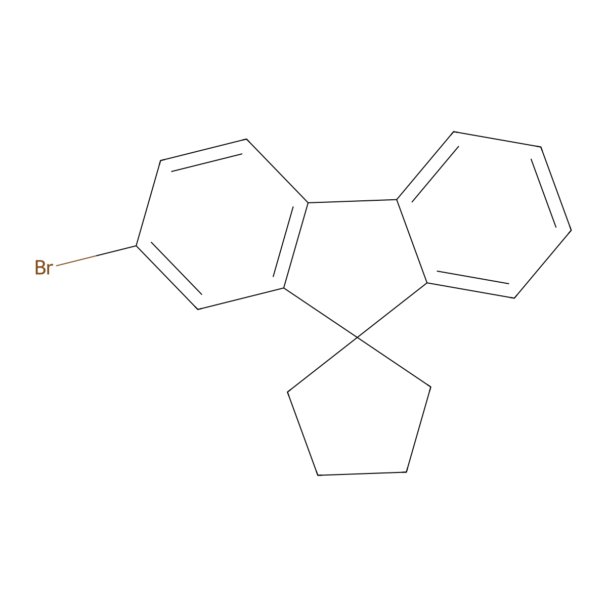 2'-Bromospiro[cyclopentane-1,9'-fluorene] molecular structure, CAS 797056-47-4