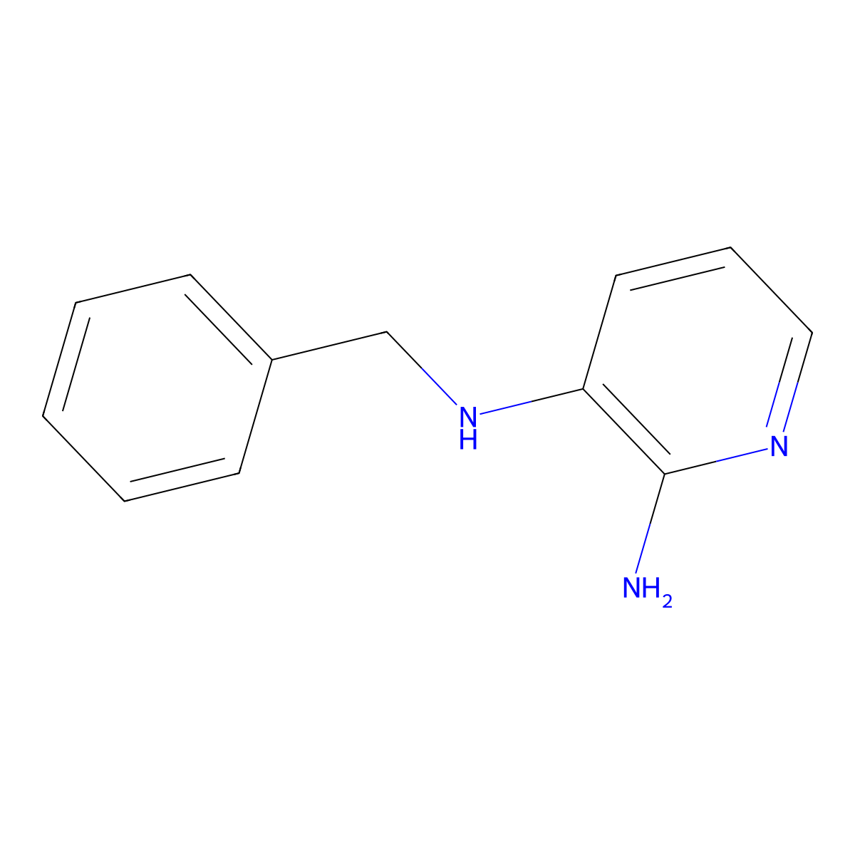 N~3~-Benzylpyridine-2,3-diamine molecular structure, CAS 79707-12-3