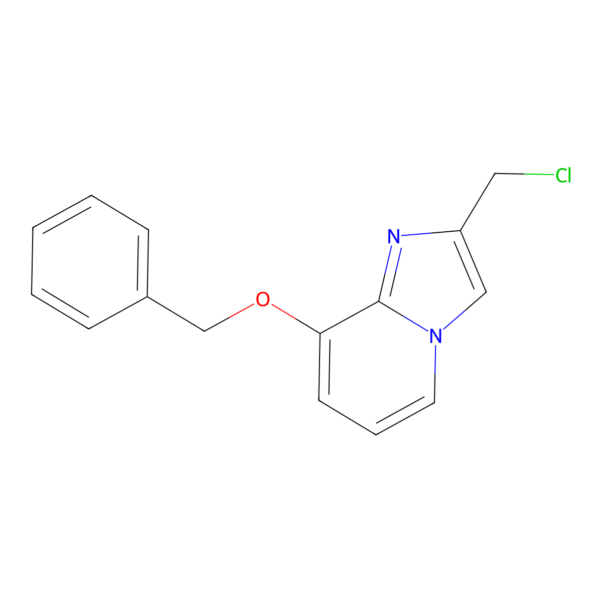 8-(Benzyloxy)-2-(chloromethyl)imidazo[1,2-a]pyridine molecular structure, CAS 79707-23-6