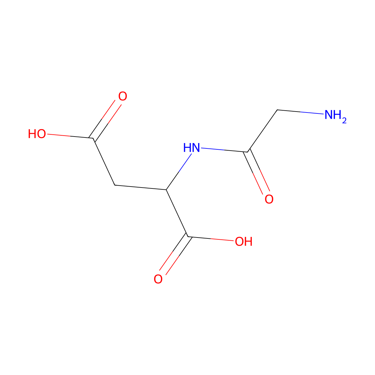 Glycyl-dl-aspartic acid molecular structure, CAS 79731-35-4