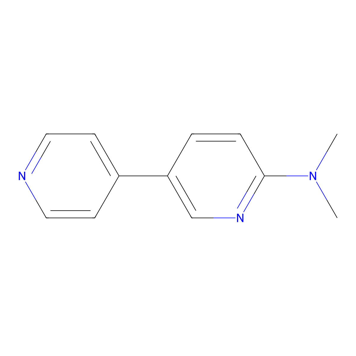 N,N-dimethyl-[3,4'-bipyridin]-6-amine molecular structure, CAS 79739-35-8
