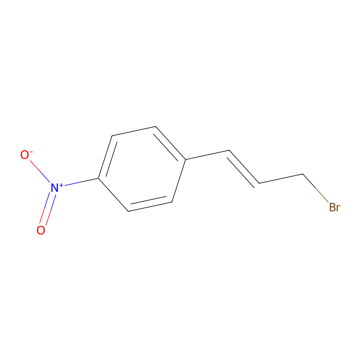 1-[(1E)-3-bromoprop-1-en-1-yl]-4-nitrobenzene molecular structure, CAS 79750-53-1