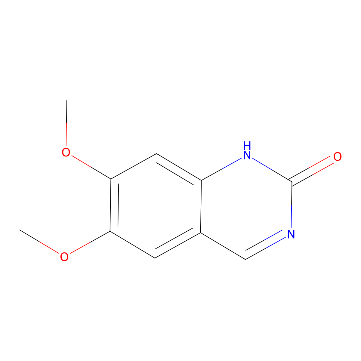 2(1H)-Quinazolinone, 6,7-dimethoxy- molecular structure, CAS 79754-04-4