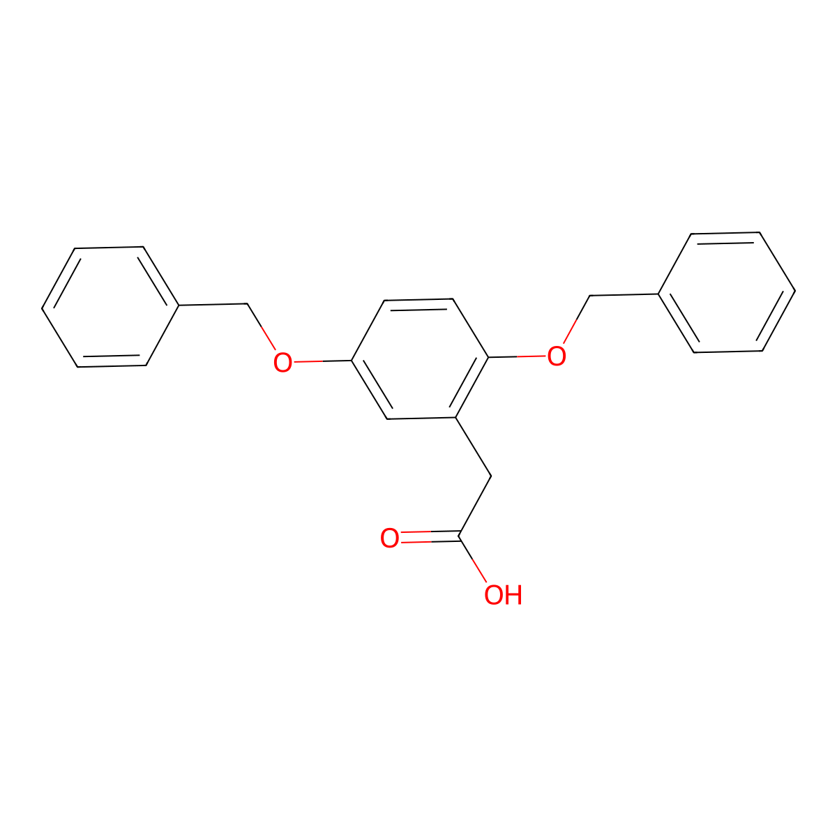 2,5-Dibenzyloxyphenylacetic acid molecular structure, CAS 79755-47-8