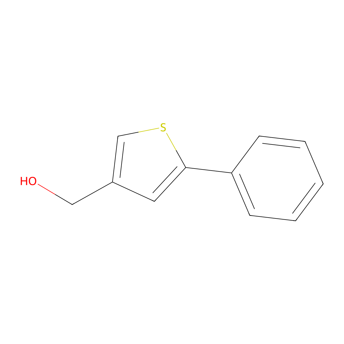(5-Phenylthiophen-3-yl)methanol molecular structure, CAS 79757-73-6