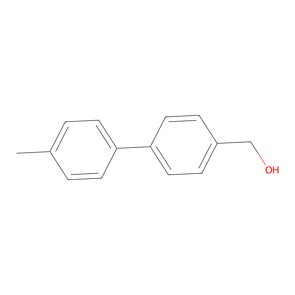 (4'-Methyl(1,1'-biphenyl)-4-yl)methanol molecular structure, CAS 79757-92-9