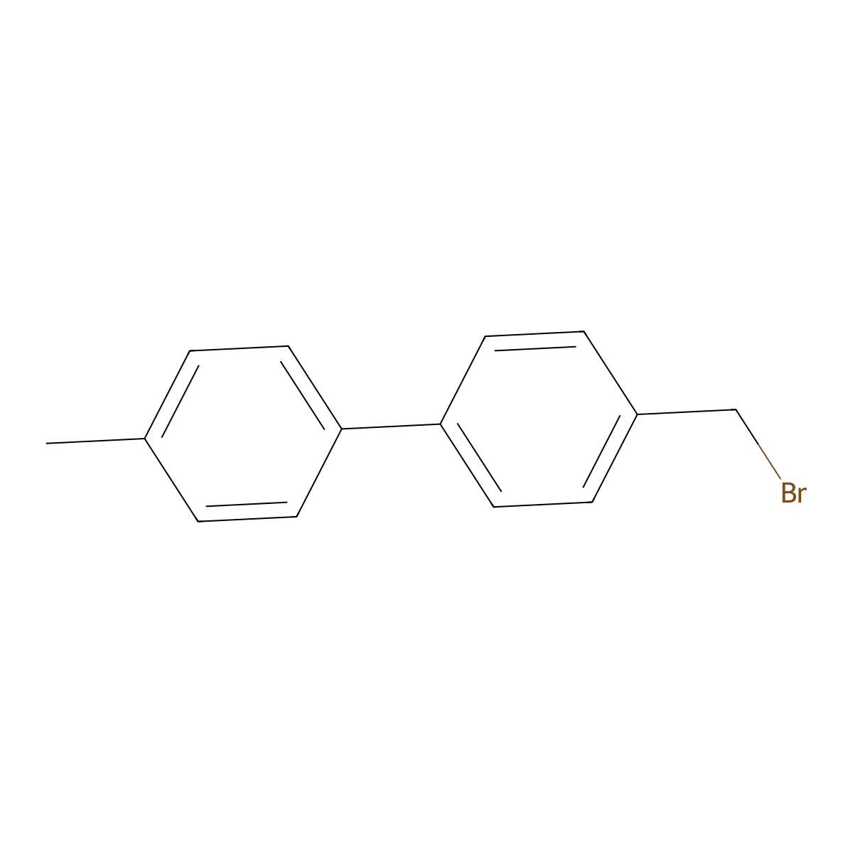 4-(Bromomethyl)-4'-methyl-1,1'-biphenyl molecular structure, CAS 79757-93-0