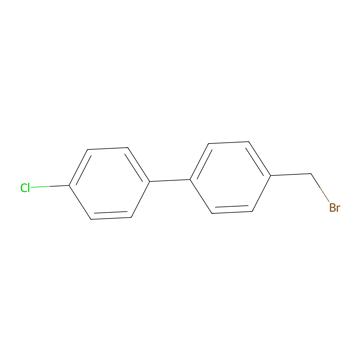 4-(Bromomethyl)-4'-chloro-1,1'-biphenyl molecular structure, CAS 79758-03-5