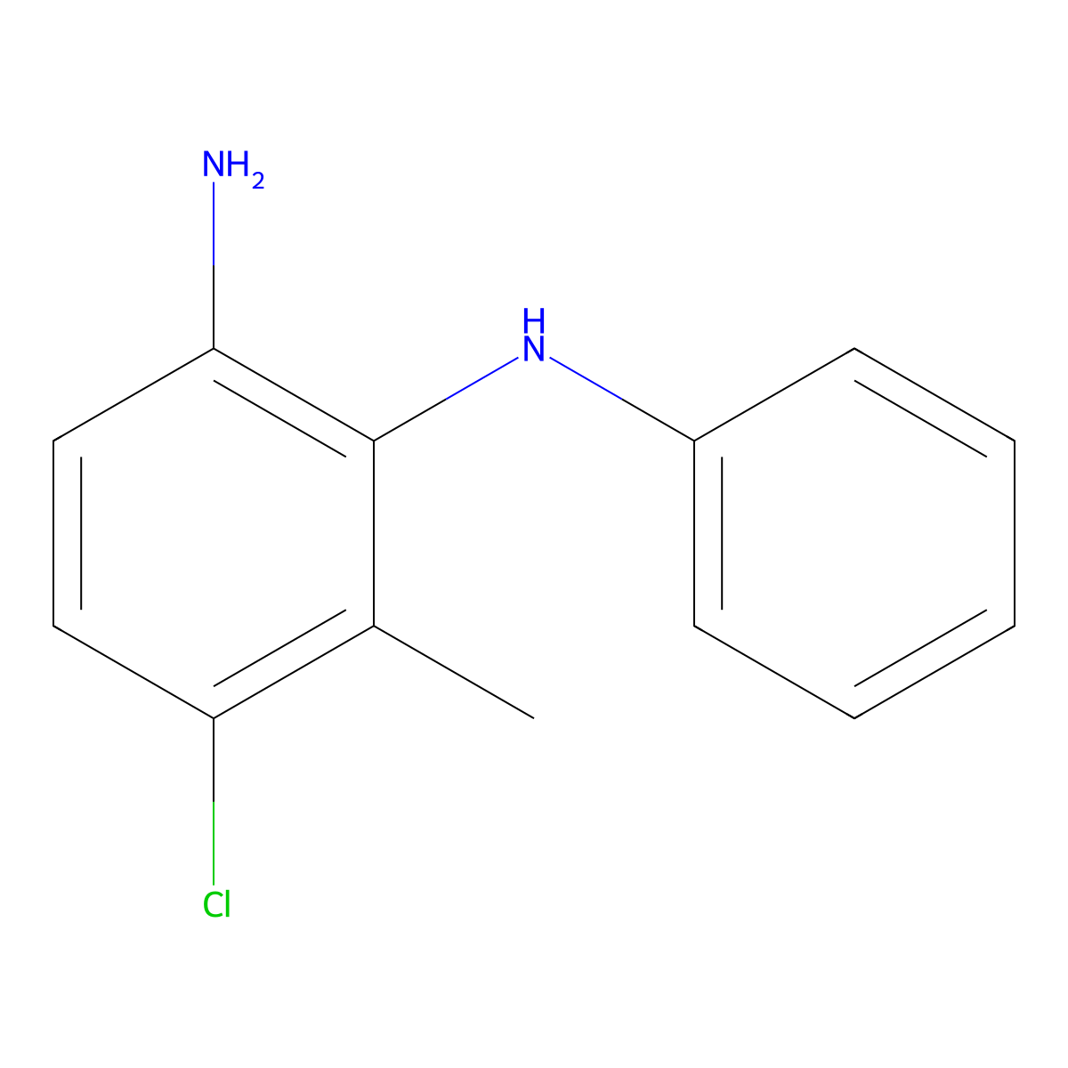 5-Chloro-6-methyl-N1-phenylbenzene-1,2-diamine molecular structure, CAS 79759-93-6