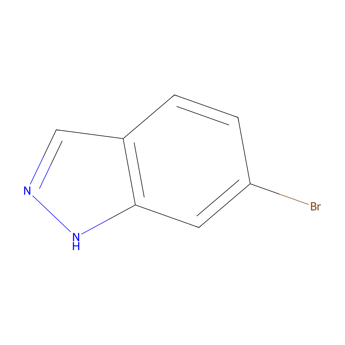 6-Bromo-1H-indazole molecular structure, CAS 79762-54-2