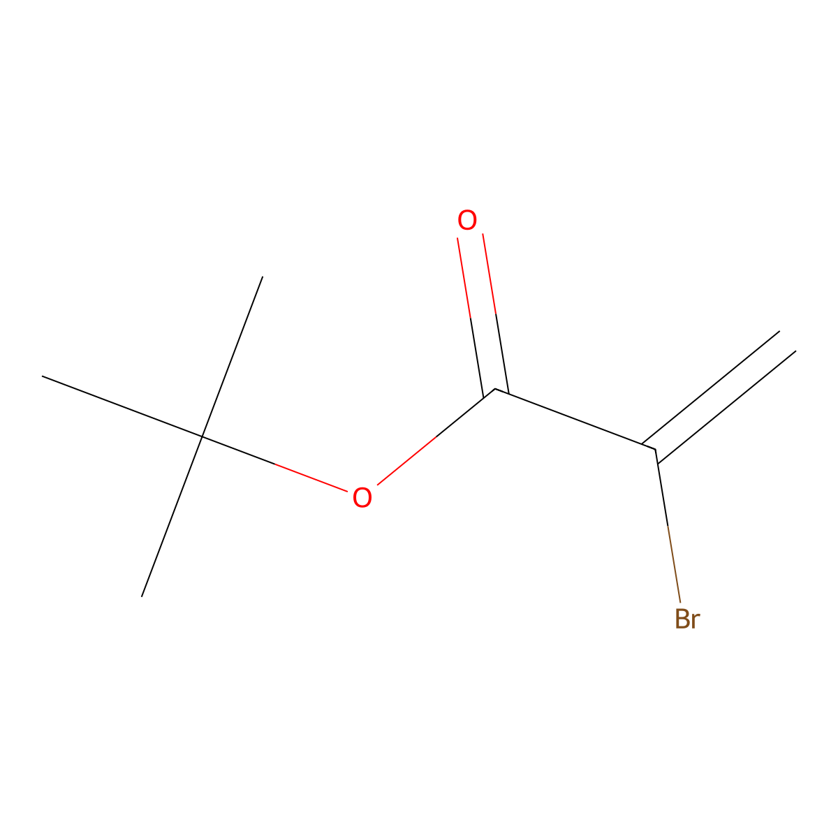 Tert-butyl 2-bromoprop-2-enoate molecular structure, CAS 79762-78-0