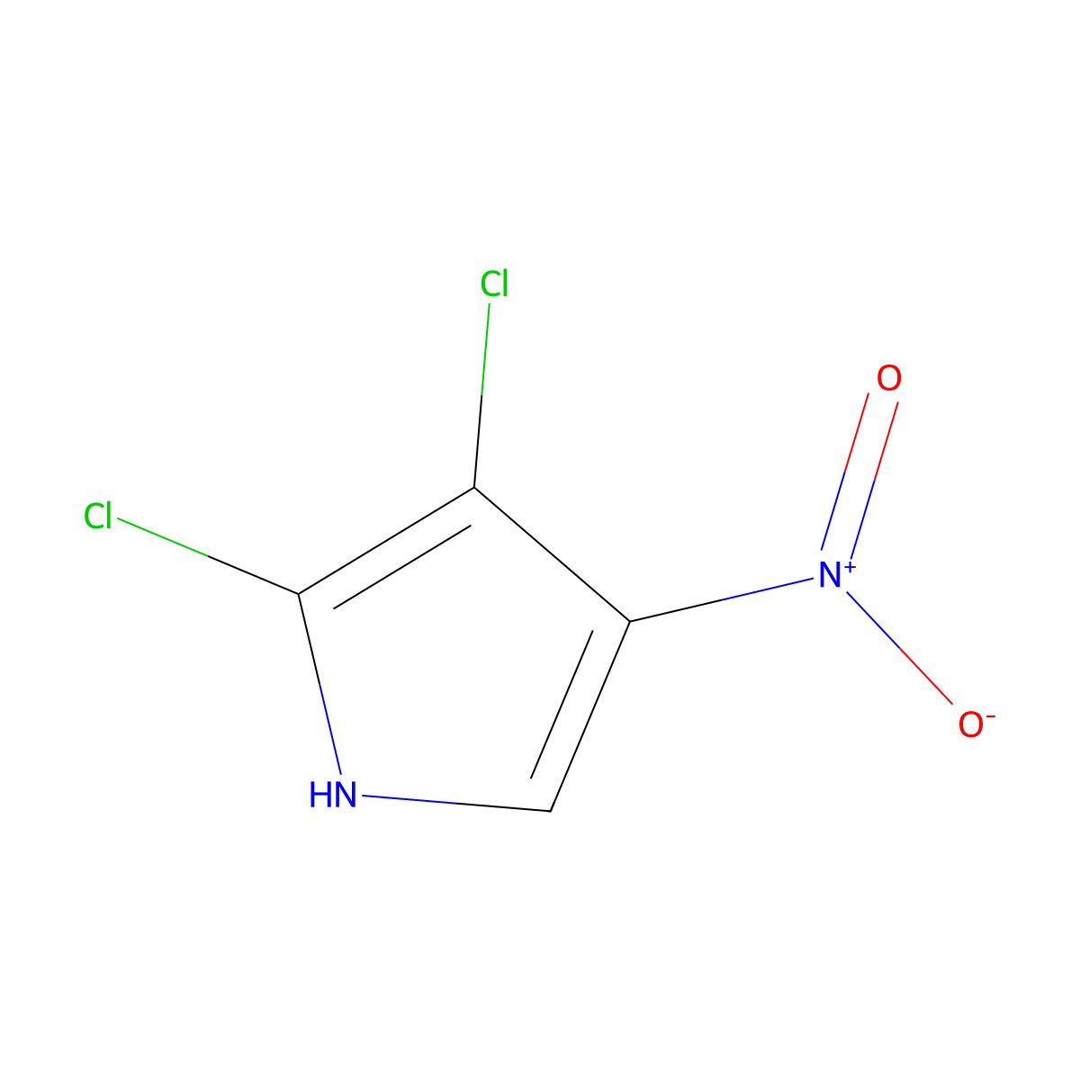 Pyrrolomycin A molecular structure, CAS 79763-01-2