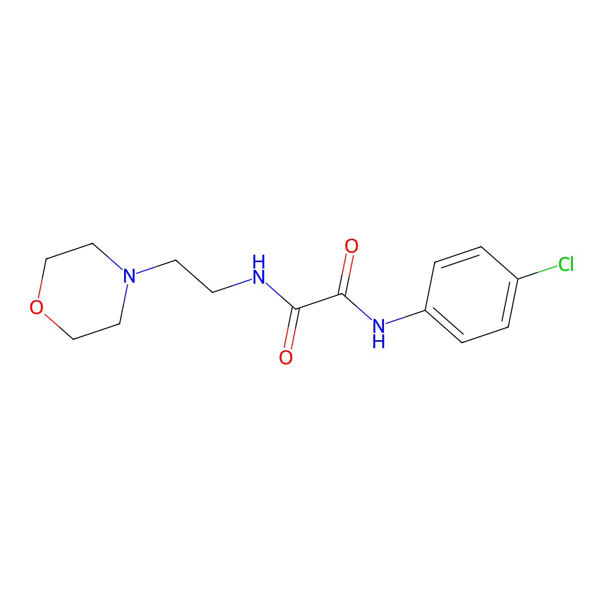 N1-(4-chlorophenyl)-N2-(2-morpholinoethyl)oxalamide molecular structure, CAS 797765-57-2