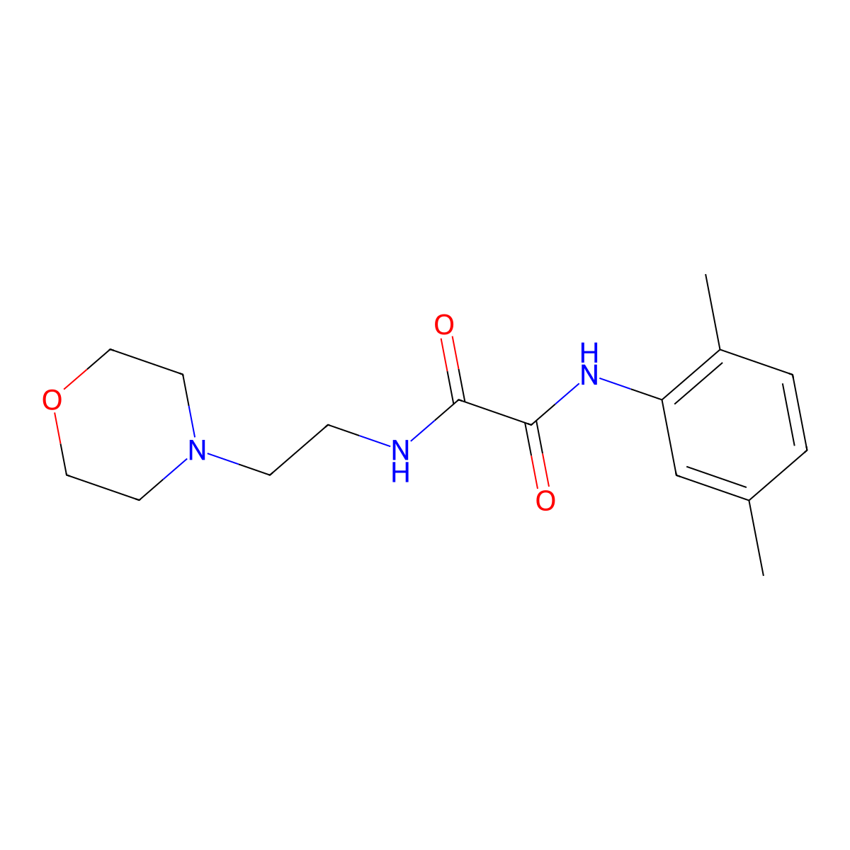 N1-(2,5-dimethylphenyl)-N2-(2-morpholinoethyl)oxalamide molecular structure, CAS 797765-75-4